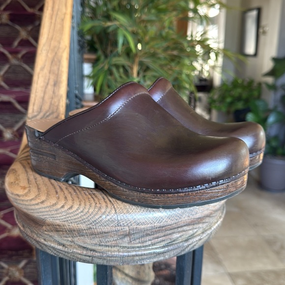 Dansko Rich Brown Leather Mules - Picture 16 of 16